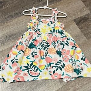 Tommy Bahama Pink and Green Floral Dress